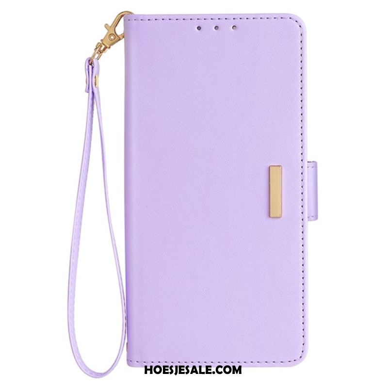 Bescherming Hoesje Oneplus Nord 5 Gouden Sluiting En Draagkoord