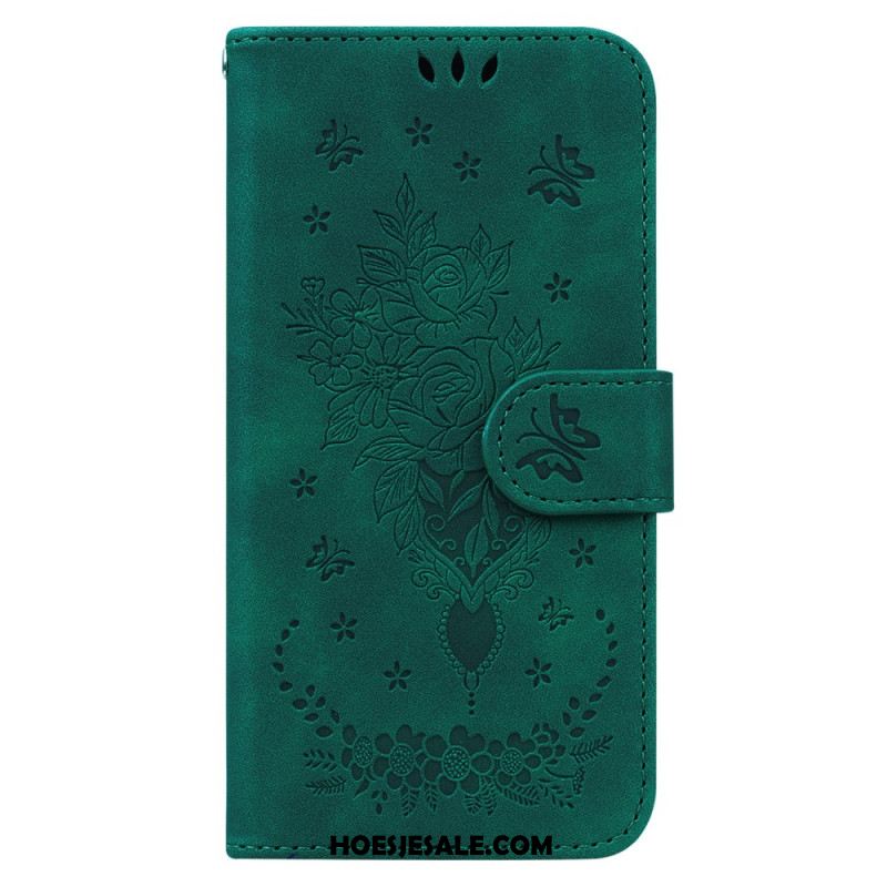 Bescherming Hoesje Oppo Reno 12 Pro 5g Vlinders En Bloemenprint