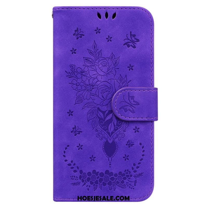 Bescherming Hoesje Oppo Reno 12 Pro 5g Vlinders En Bloemenprint
