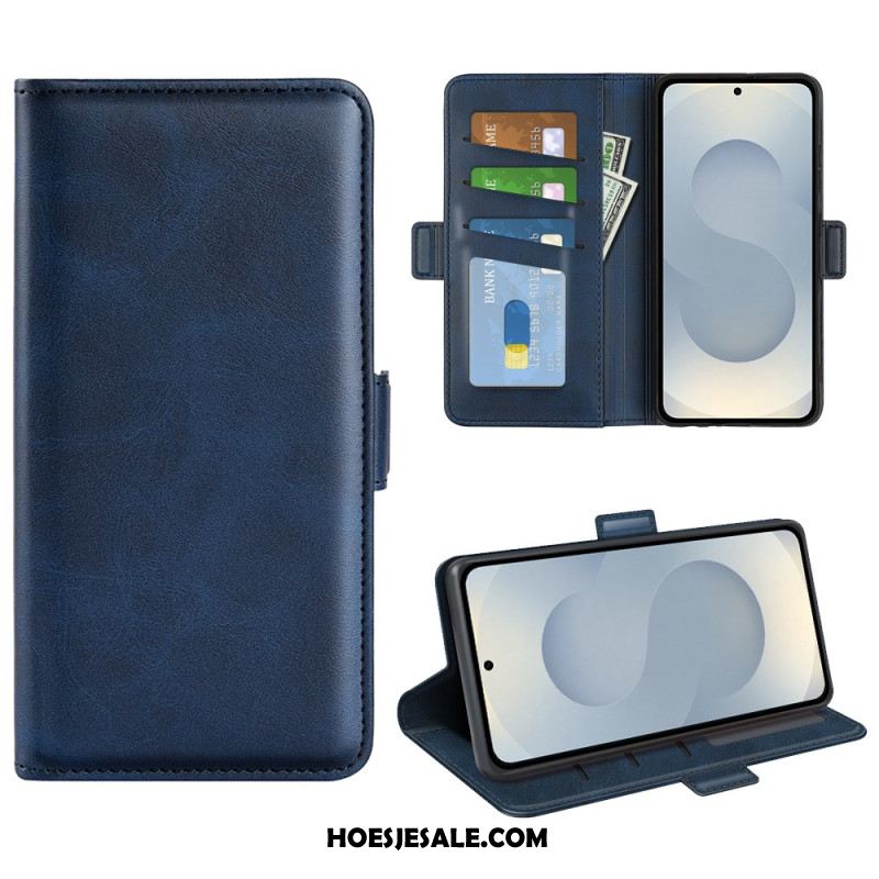 Bescherming Hoesje Samsung Galaxy S25 5g Edge Dubbele Magnetische Sluiting