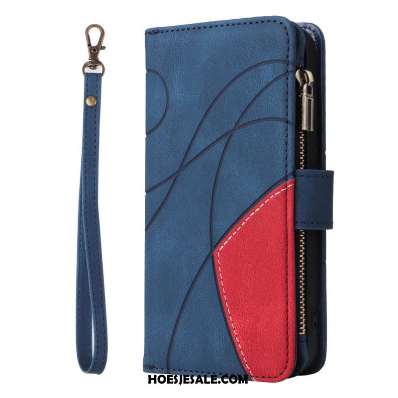 Bescherming Hoesje Samsung Galaxy S25 Fe Tweekleurige Rimpeling