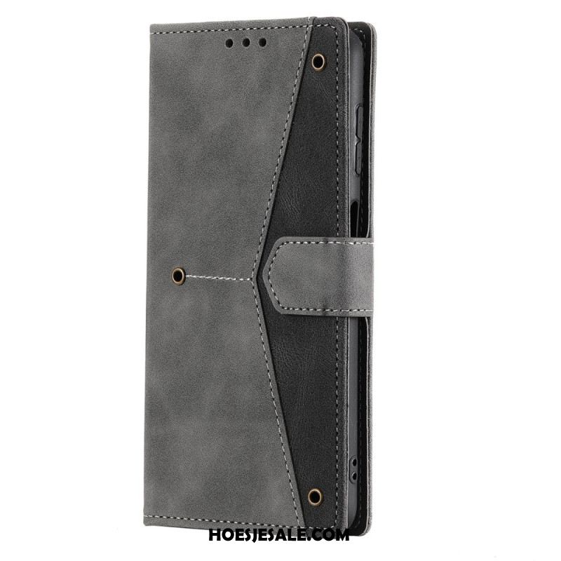 Bescherming Hoesje Samsung Galaxy S26 Plus Tweekleurig Imitatieleer