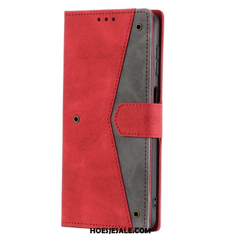 Bescherming Hoesje Samsung Galaxy S26 Plus Tweekleurig Imitatieleer