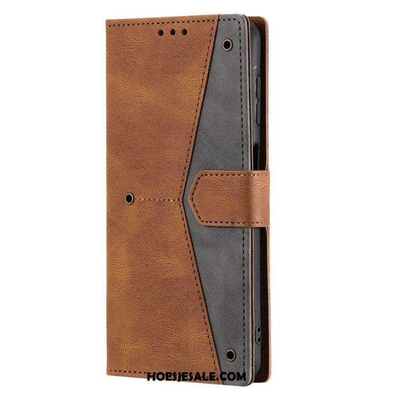 Bescherming Hoesje Samsung Galaxy S26 Plus Tweekleurig Imitatieleer