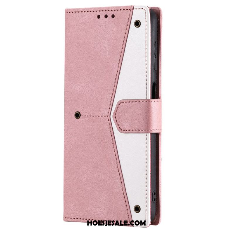 Bescherming Hoesje Samsung Galaxy S26 Plus Tweekleurig Imitatieleer