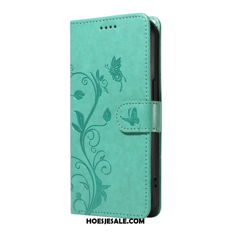 Bescherming Hoesje Xiaomi 15 Pro Bloemen- En Vlinderpatroon