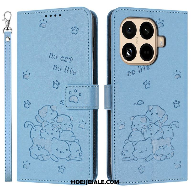 Bescherming Hoesje Xiaomi 15t Pro Stapel Katten Met Bandje
