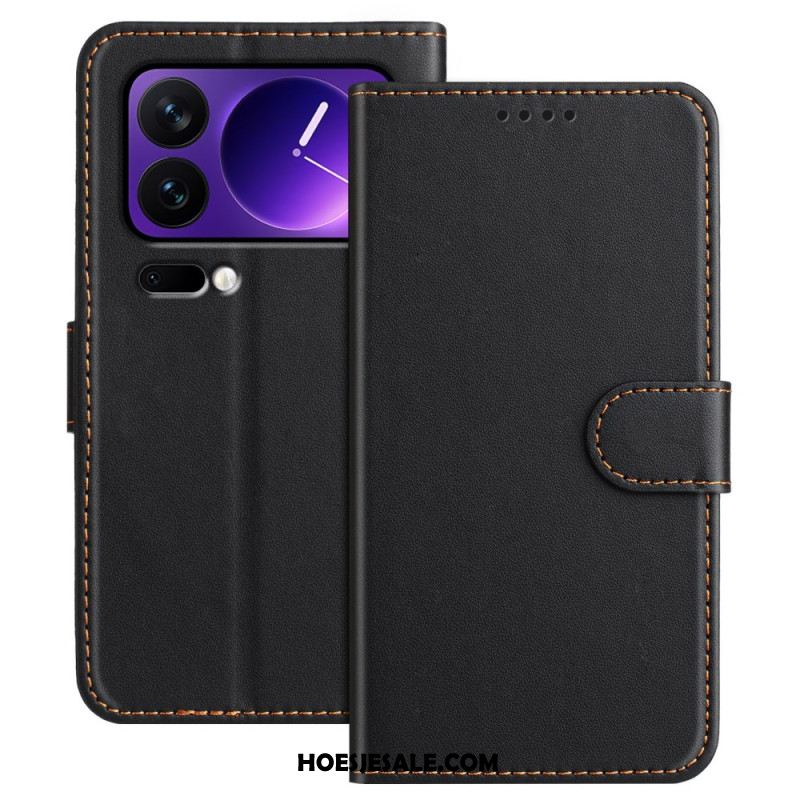 Bescherming Hoesje Xiaomi 17 Pro Effen Leerlook
