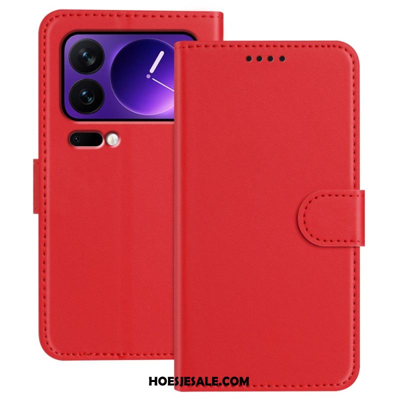 Bescherming Hoesje Xiaomi 17 Pro Effen Leerlook