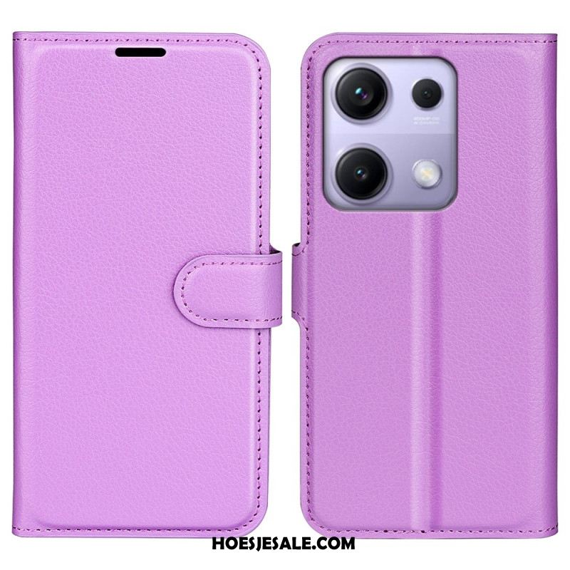 Bescherming Hoesje Xiaomi Redmi Note 14s Klassiek Lychee Kunstleer