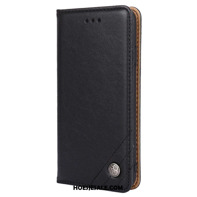 Bescherming Hoesje voor Huawei P60 Pro Folio-hoesje Decoratieve Klinknagel