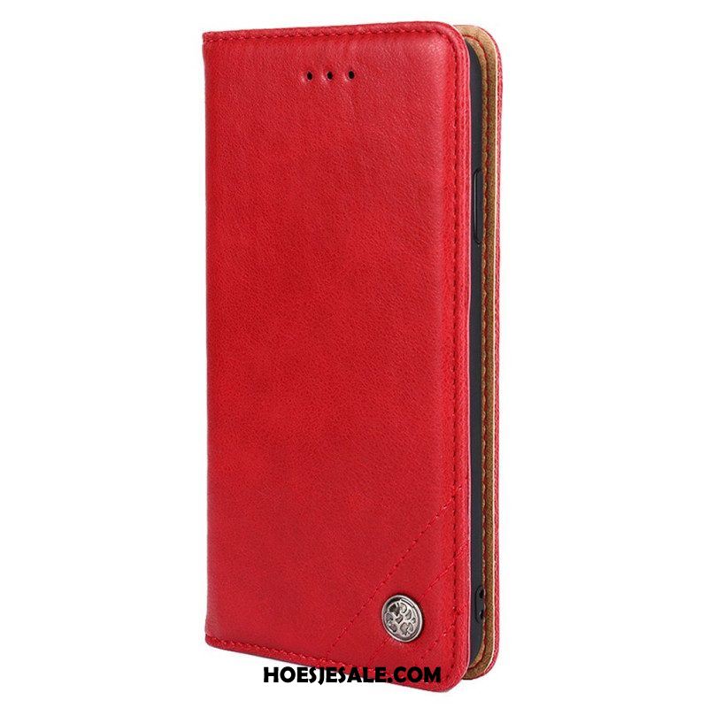 Bescherming Hoesje voor Huawei P60 Pro Folio-hoesje Decoratieve Klinknagel