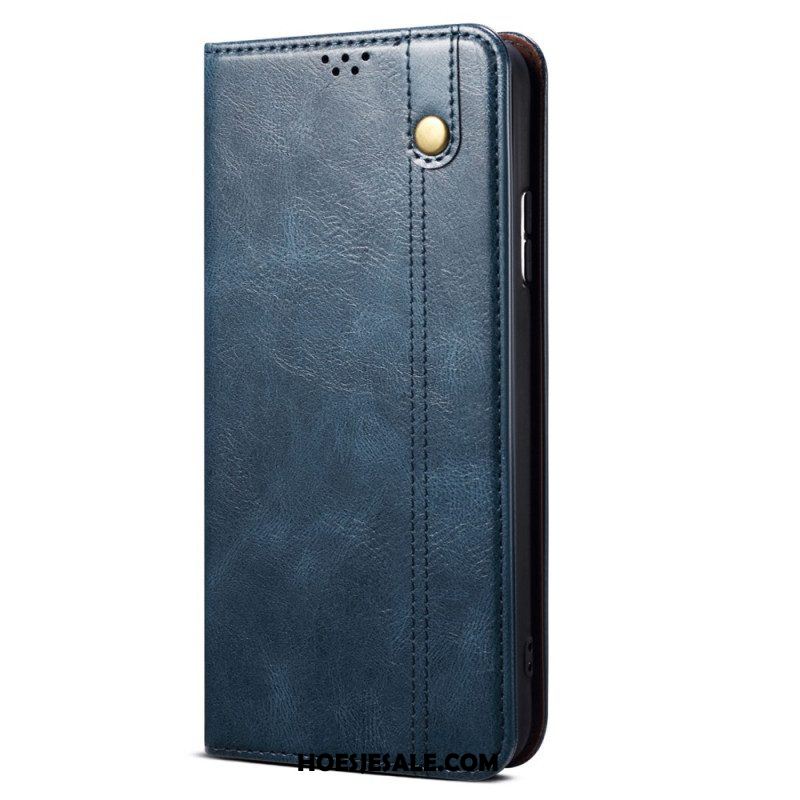 Bescherming Hoesje voor Huawei P60 Pro Folio-hoesje Gewaxt