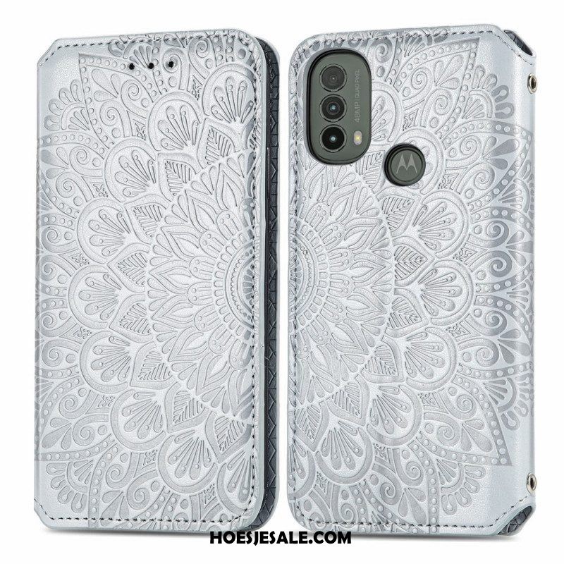 Bescherming Hoesje voor Moto E40 / E30 / E20 Folio-hoesje Mandala