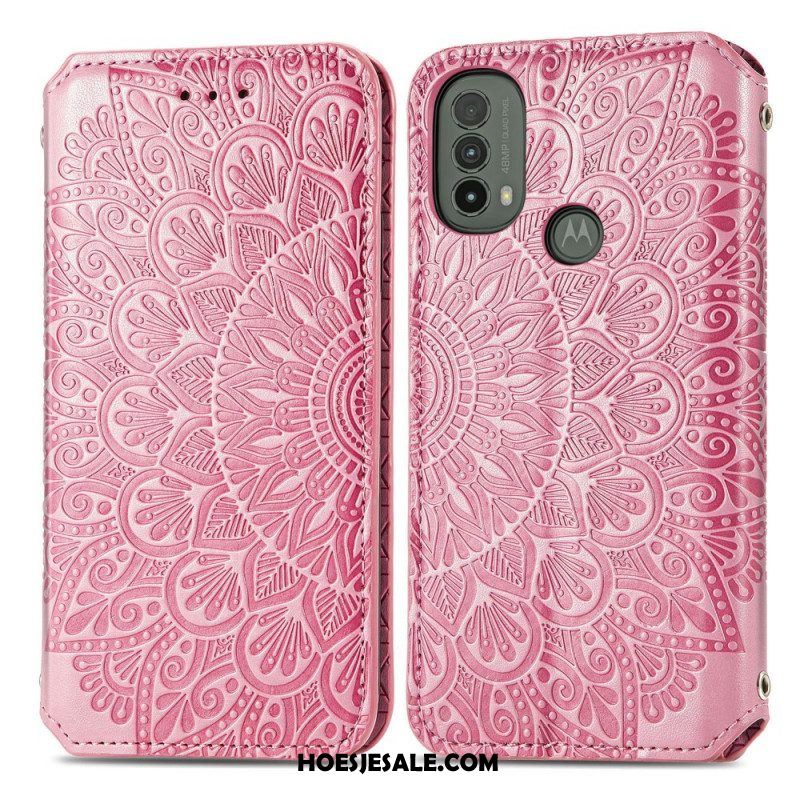 Bescherming Hoesje voor Moto E40 / E30 / E20 Folio-hoesje Mandala