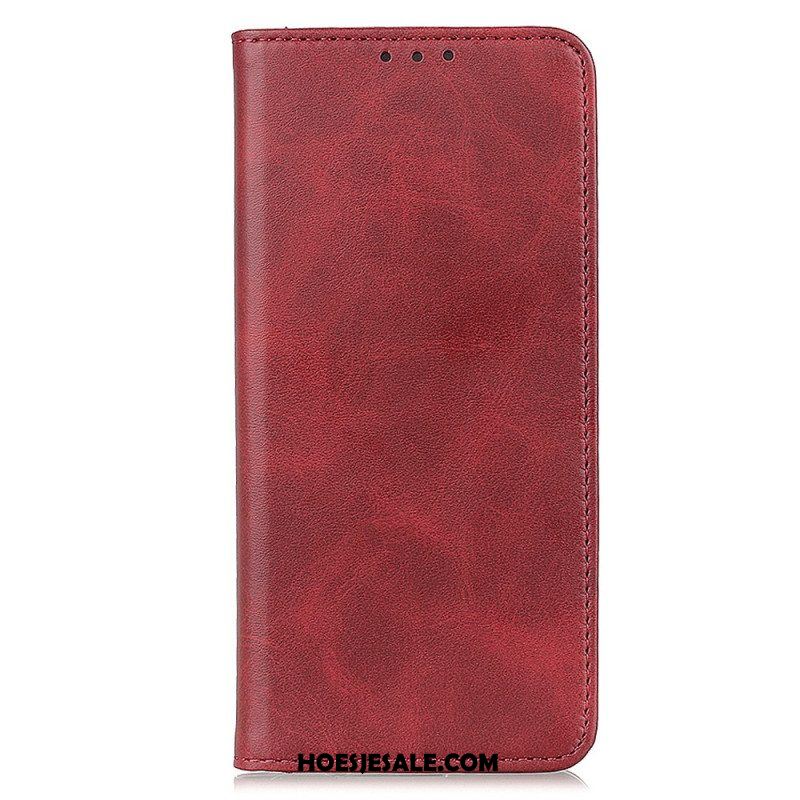 Bescherming Hoesje voor Moto G73 5G Folio-hoesje Elegantie Splitleer