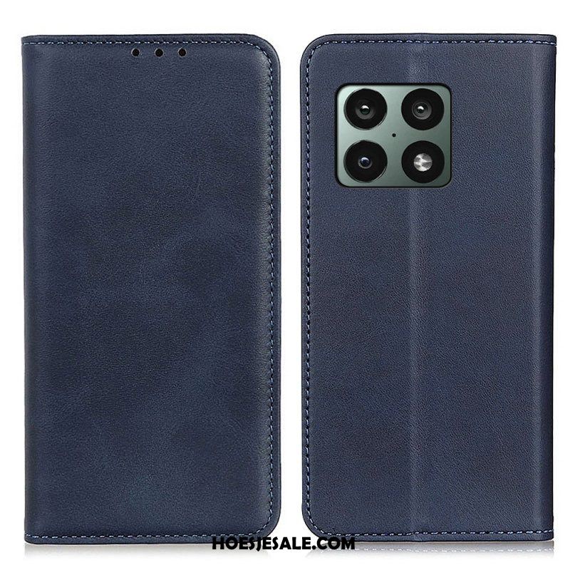 Bescherming Hoesje voor OnePlus 10 Pro 5G Folio-hoesje Elegantie Splitleer