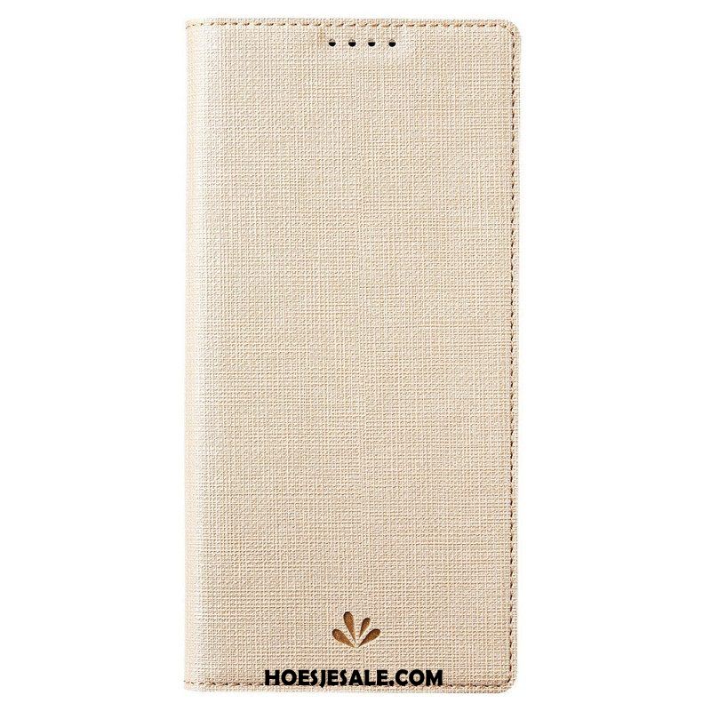 Bescherming Hoesje voor OnePlus 10 Pro 5G Folio-hoesje Vili-stoffentextuur