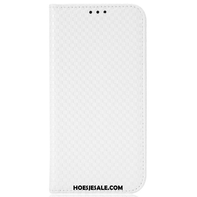 Bescherming Hoesje voor OnePlus Nord 2T 5G Folio-hoesje Raster Textuur