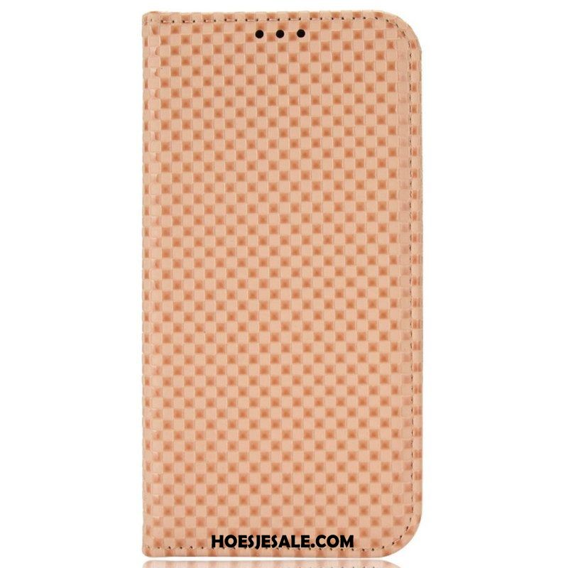 Bescherming Hoesje voor OnePlus Nord 2T 5G Folio-hoesje Raster Textuur