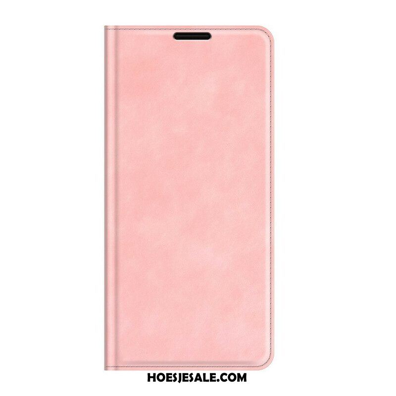 Bescherming Hoesje voor Oppo A16 / A16s Folio-hoesje Aanraking Van De Huid