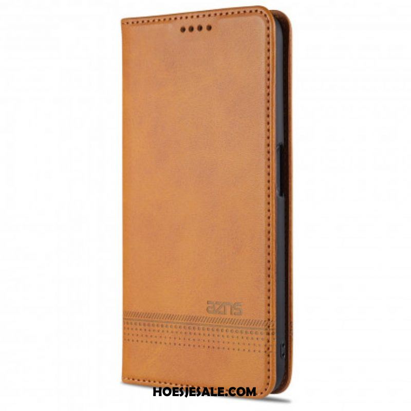 Bescherming Hoesje voor Oppo A16 / A16s Folio-hoesje Azns Leerstyling