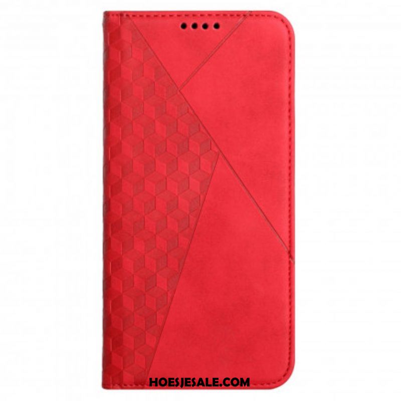 Bescherming Hoesje voor Oppo A54 5G / A74 5G Folio-hoesje Kubieke Stijl Skin-touch