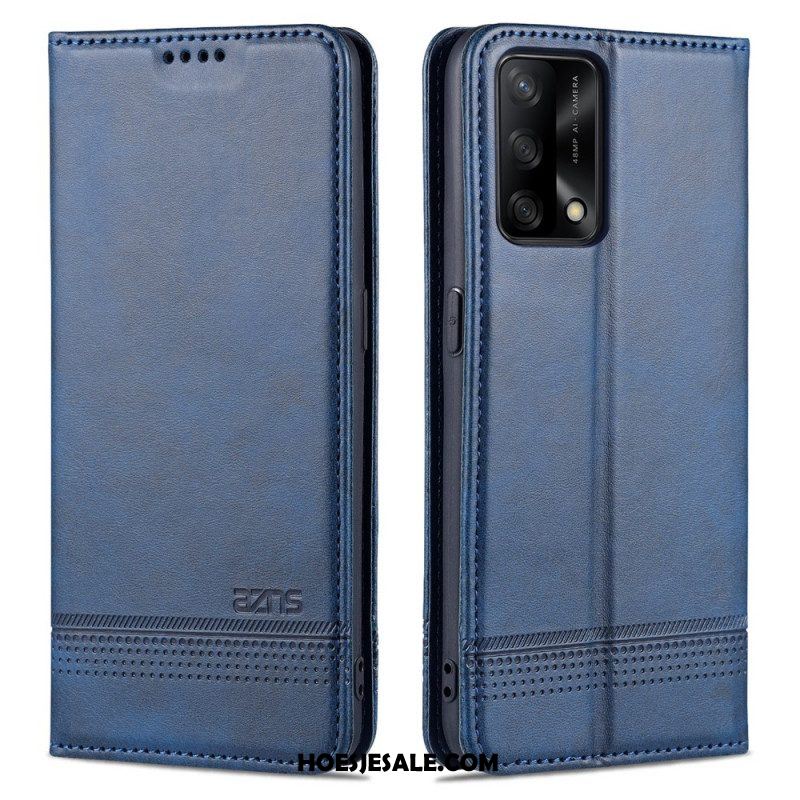 Bescherming Hoesje voor Oppo A74 4G Folio-hoesje Azns Kunstleer