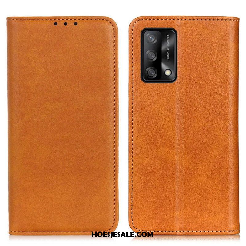 Bescherming Hoesje voor Oppo A74 4G Folio-hoesje Elegantie Splitleer