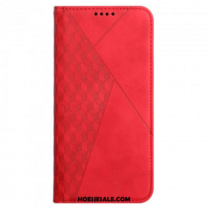 Bescherming Hoesje voor Oppo A94 5G Folio-hoesje Kubieke Stijl Skin-touch