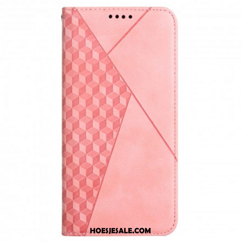 Bescherming Hoesje voor Oppo A94 5G Folio-hoesje Kubieke Stijl Skin-touch