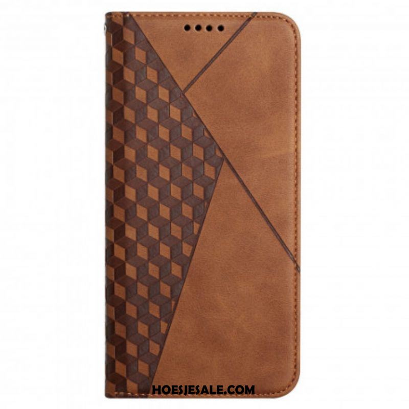 Bescherming Hoesje voor Oppo A94 5G Folio-hoesje Kubieke Stijl Skin-touch