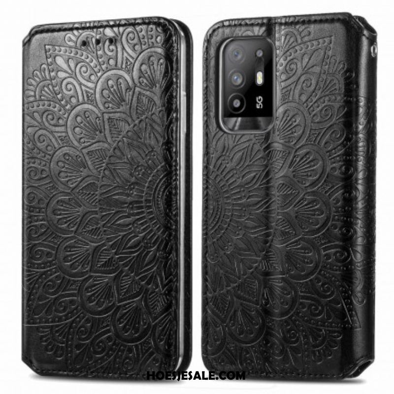 Bescherming Hoesje voor Oppo A94 5G Folio-hoesje Mandala