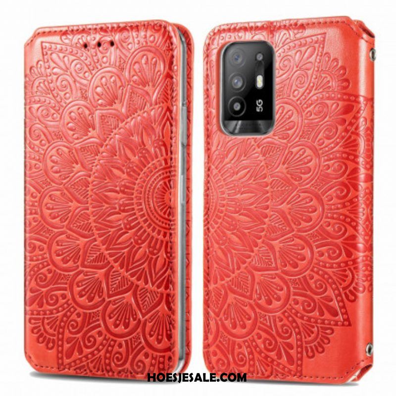 Bescherming Hoesje voor Oppo A94 5G Folio-hoesje Mandala