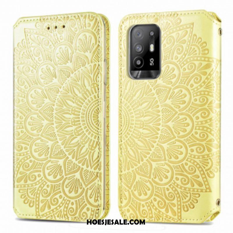 Bescherming Hoesje voor Oppo A94 5G Folio-hoesje Mandala