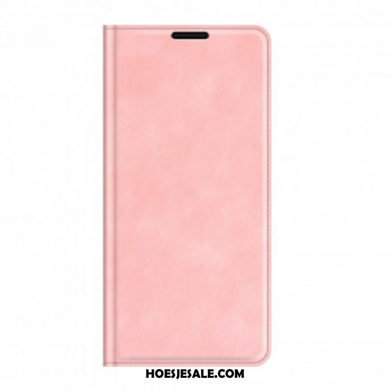 Bescherming Hoesje voor Oppo A94 5G Folio-hoesje Zacht Leereffect