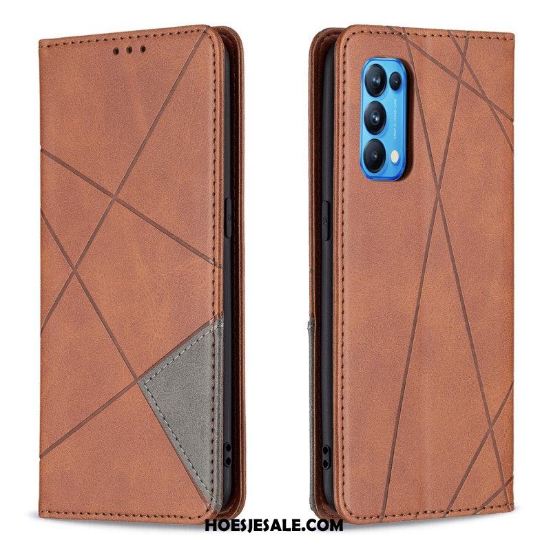 Bescherming Hoesje voor Oppo Find X3 Lite Folio-hoesje Artistieke Stijl