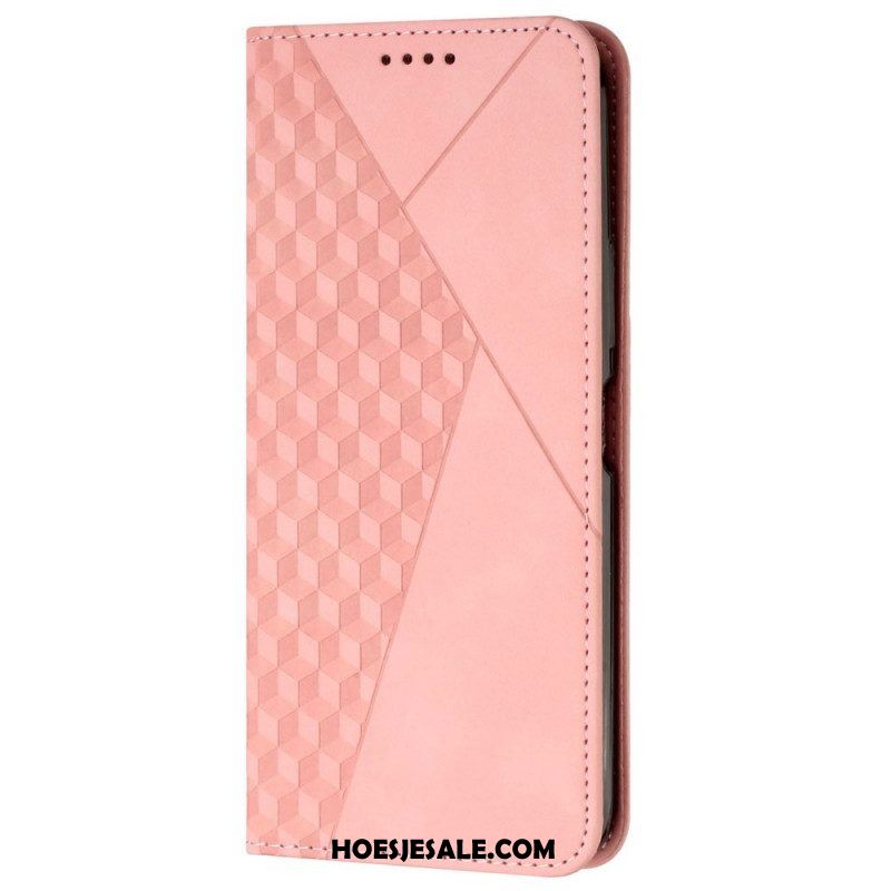 Bescherming Hoesje voor Oppo Find X5 Folio-hoesje Patroon Van Imitatieleer