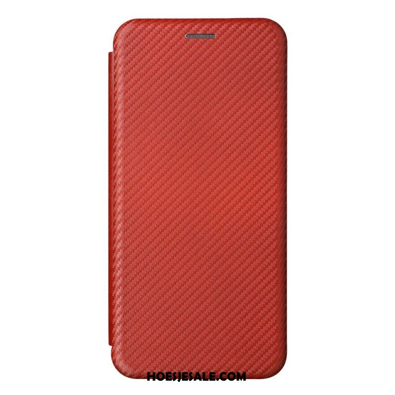 Bescherming Hoesje voor Oppo Find X5 Lite Folio-hoesje Koolstofvezel Textuur