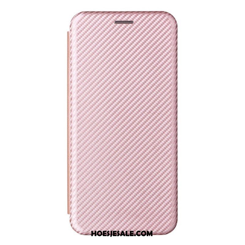 Bescherming Hoesje voor Oppo Find X5 Lite Folio-hoesje Koolstofvezel Textuur