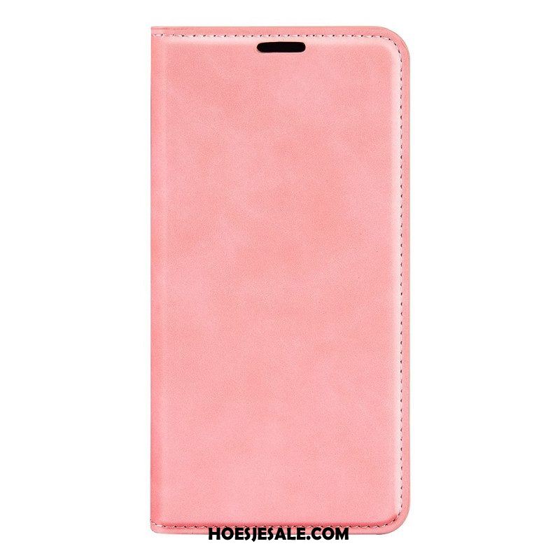 Bescherming Hoesje voor Oppo Find X5 Lite Folio-hoesje Kunstleer Effen