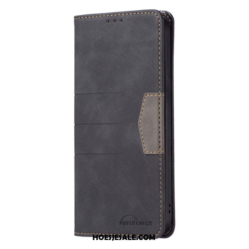 Bescherming Hoesje voor Oppo Find X5 Pro Folio-hoesje Binfen-kleur