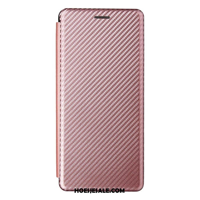 Bescherming Hoesje voor Oppo Reno 6 Pro 5G Folio-hoesje Koolstofvezel En Banden