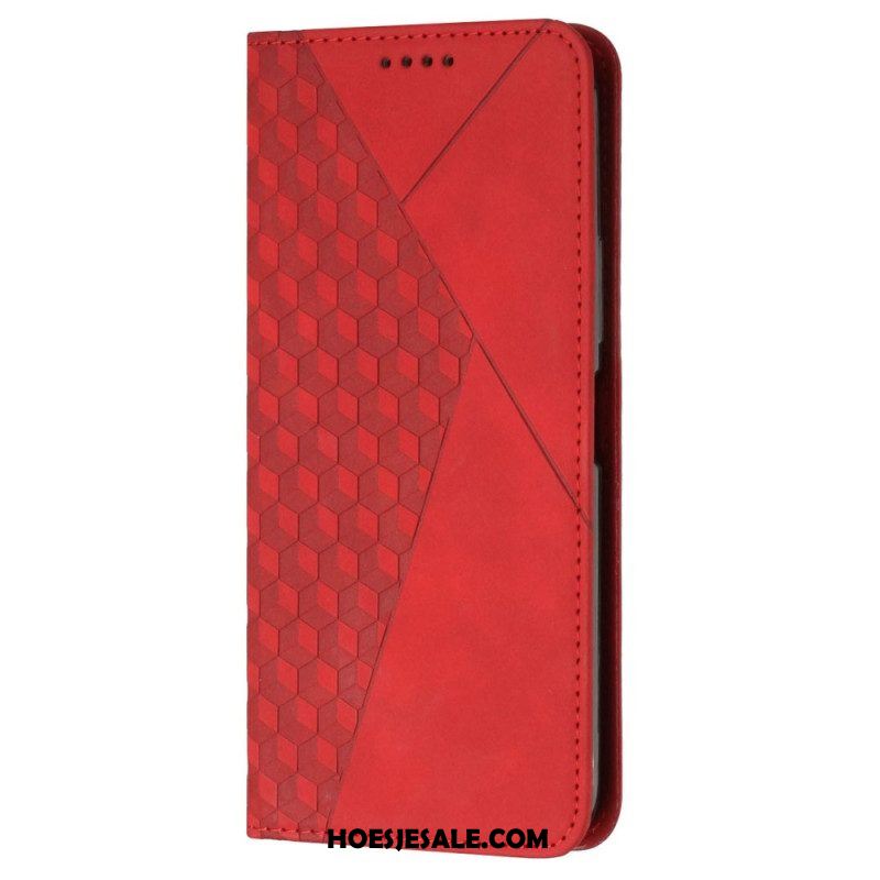 Bescherming Hoesje voor Oppo Reno 8 Folio-hoesje Kubieke Stijl