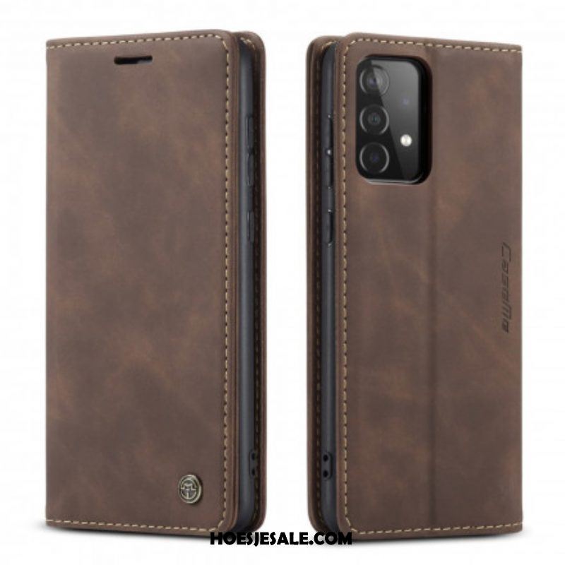 Bescherming Hoesje voor Samsung Galaxy A52 4G / A52 5G / A52s 5G Folio-hoesje Caseme Kunstleer