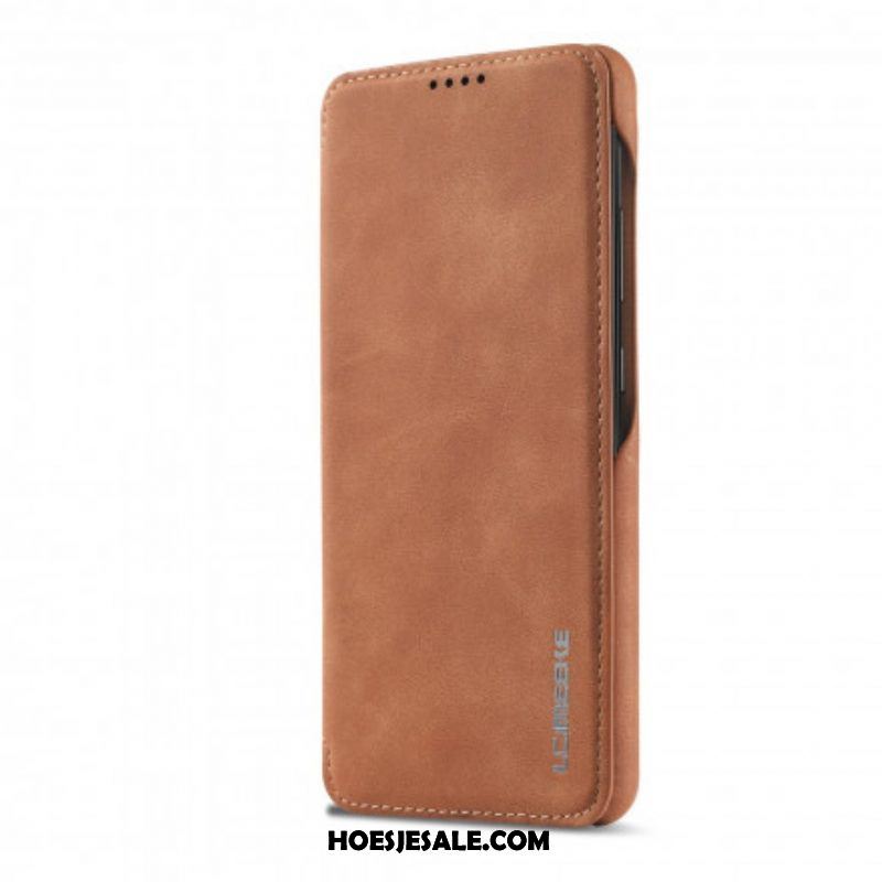 Bescherming Hoesje voor Samsung Galaxy A52 4G / A52 5G / A52s 5G Folio-hoesje Lc.imeeke Ledereffect