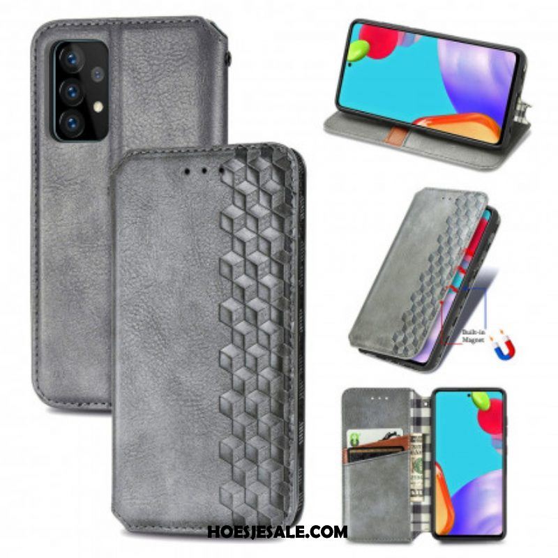 Bescherming Hoesje voor Samsung Galaxy A52 4G / A52 5G / A52s 5G Folio-hoesje Leereffect Diamanttextuur