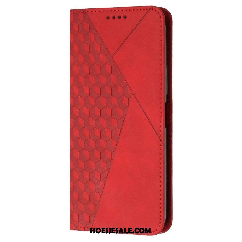 Bescherming Hoesje voor Samsung Galaxy A54 5G Folio-hoesje Stijl Leer 3d-patroon