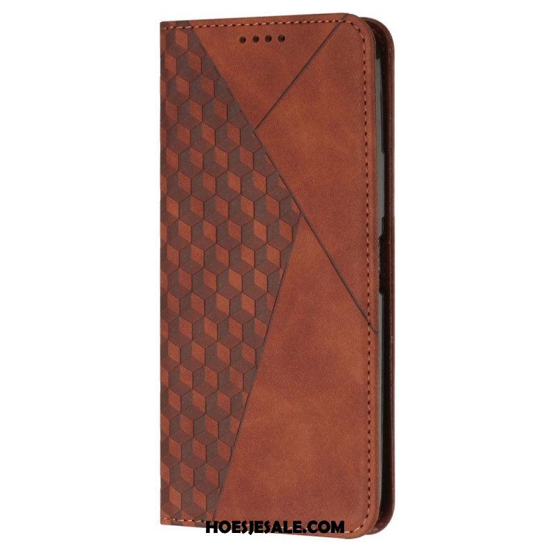 Bescherming Hoesje voor Samsung Galaxy A54 5G Folio-hoesje Stijl Leer 3d-patroon