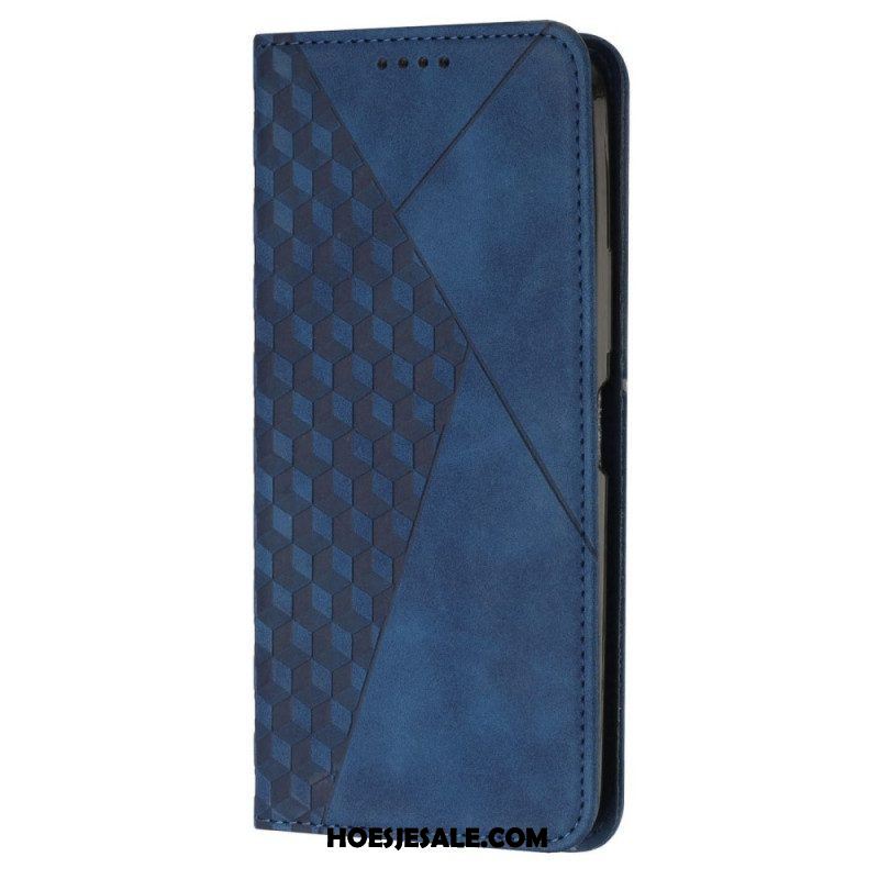 Bescherming Hoesje voor Samsung Galaxy A54 5G Folio-hoesje Stijl Leer 3d-patroon